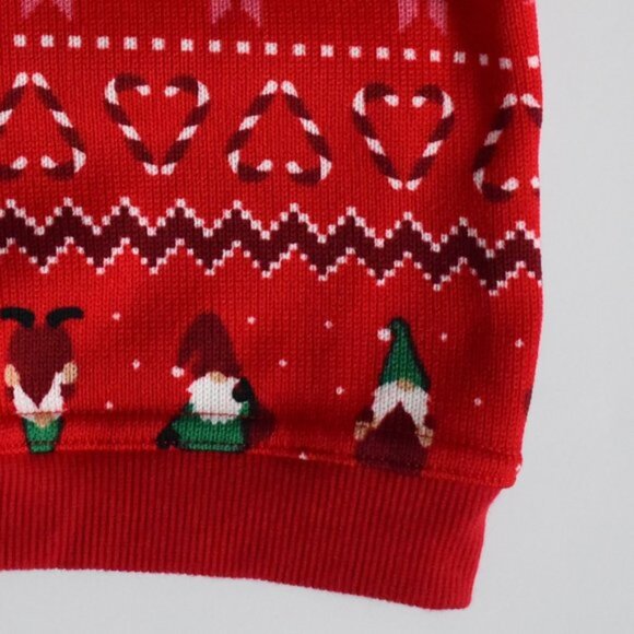 George Candy Cane Heart Gnomes Sweater 0-3 Months - Picture 4 of 5